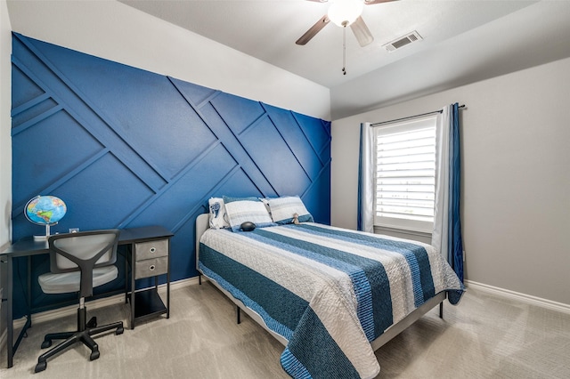 1912 Sunny Side Dr, Little Elm, TX 75068 - bedroom featuring carpet floors, baseboards, and ceiling fan
