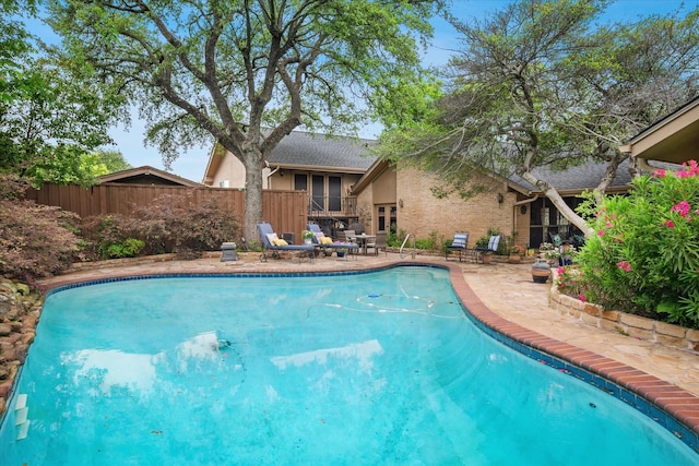 4322 Glenaire Dr, Dallas, TX 75229 - view of pool with a patio and fence