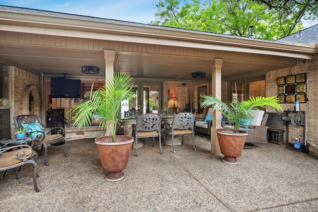 4322 Glenaire Dr, Dallas, TX 75229 - view of patio / terrace with outdoor dining area