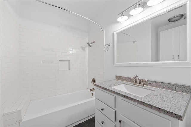 306 N Bordon St, Lorena, TX 76655 - bathroom with bathing tub / shower combination and vanity