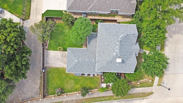 view from above of property
