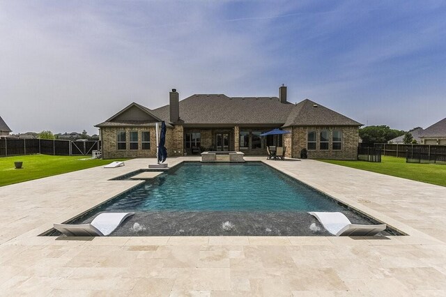 2720 Creek Crossing Ln, Midlothian, TX 76065 - view of pool with a patio and a pool with connected hot tub