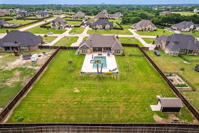 2720 Creek Crossing Ln, Midlothian, TX 76065 - aerial view of residential area featuring a pool