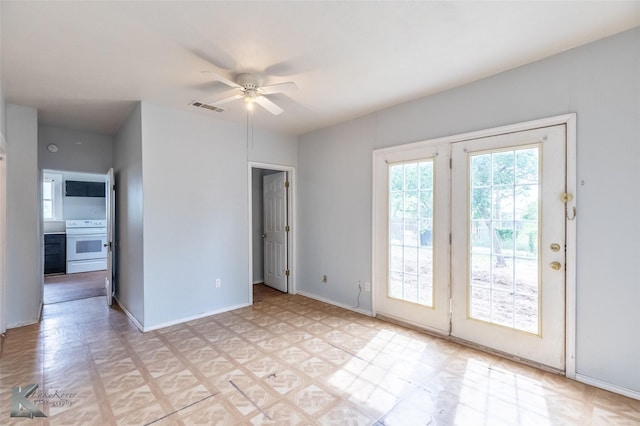 1810 Merchant St, Abilene, TX 79603 - spare room featuring ceiling fan and baseboards