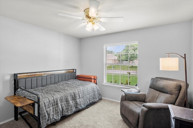 836 Heberle Dr, Burleson, TX 76028 - bedroom with carpet, baseboards, and a ceiling fan