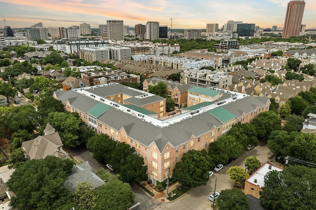 2305 Worthington St Unit 328, Dallas, TX 75204 - aerial view at dusk of a city view