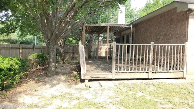 741 Cardinal Dr, Saginaw, TX 76131 - view of yard featuring fence and a deck