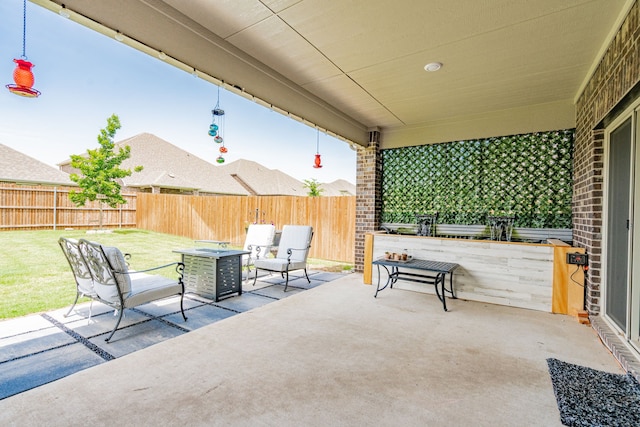 223 Quarry St, Melissa, TX 75454 - view of patio / terrace with a fenced backyard