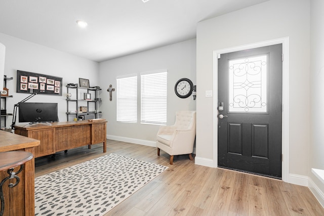 223 Quarry St, Melissa, TX 75454 - home office with light wood-style floors and baseboards