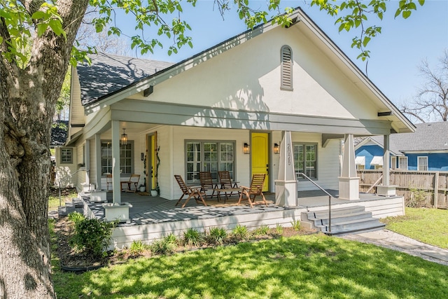 2025 Columbus Ave, Waco, TX 76701 - bungalow featuring covered porch and roof with shingles
