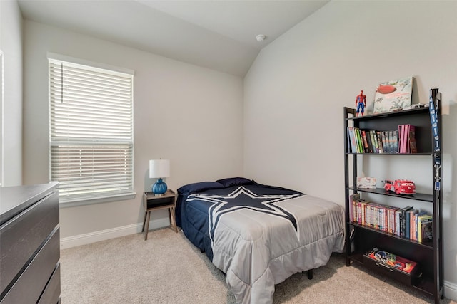 6005 Loving Ct, Midlothian, TX 76065 - carpeted bedroom with baseboards and vaulted ceiling