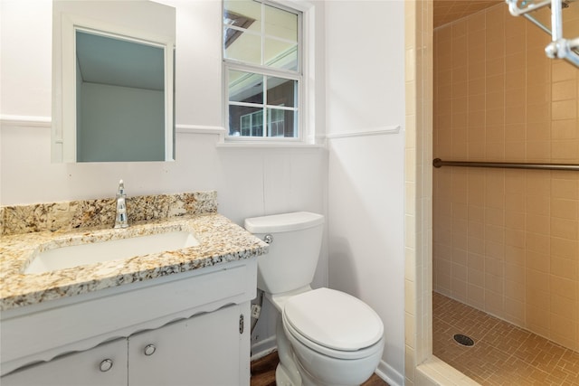 1019 E Elm St, Hillsboro, TX 76645 - bathroom with a shower stall, toilet, and vanity