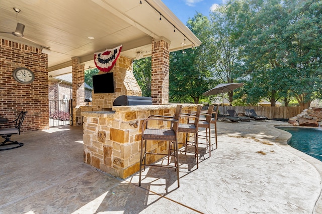 1809 Summit Ct, Keller, TX 76262 - view of patio / terrace featuring area for grilling