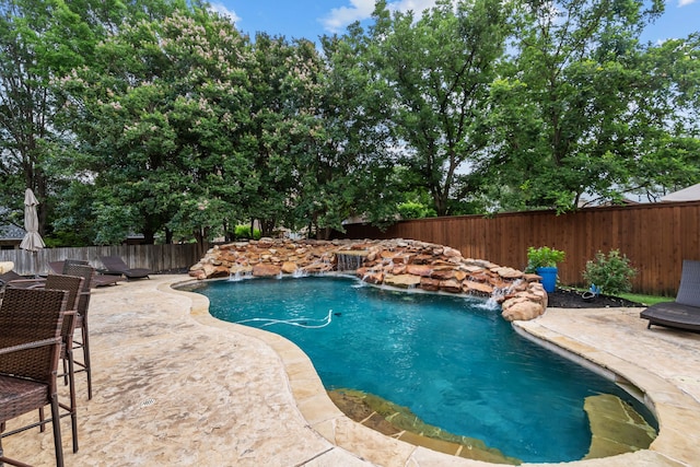 1809 Summit Ct, Keller, TX 76262 - view of swimming pool with a fenced backyard and a patio