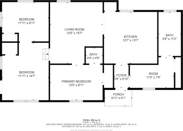 402 S Watson St, Alvarado, TX 76009 - home floor plan