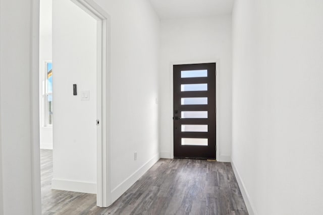 3613 Durango Trl, Granbury, TX 76048 - foyer entrance with wood finished floors and baseboards