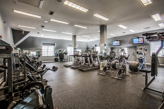 5060 Loma Alta Dr, Frisco, TX 75034 - exercise room featuring baseboards