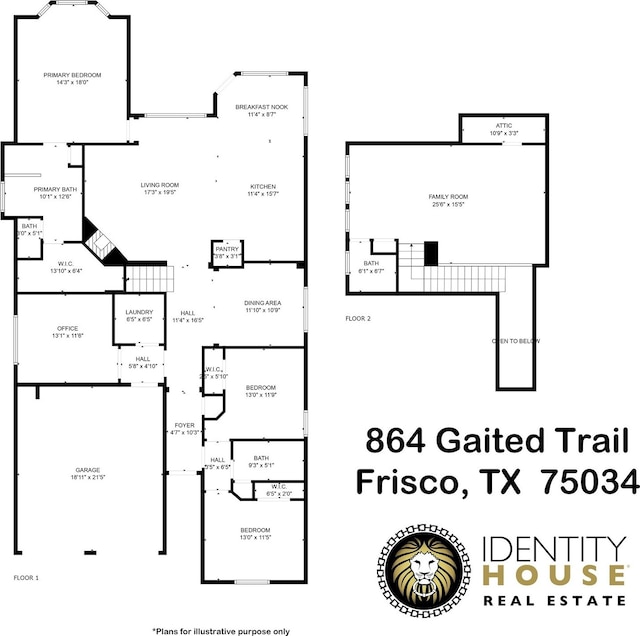 864 Gaited Trl, Frisco, TX 75036 - room layout
