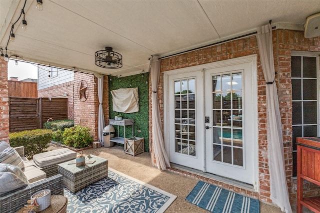 2420 Norwich Dr, Carrollton, TX 75006 - sunroom with french doors