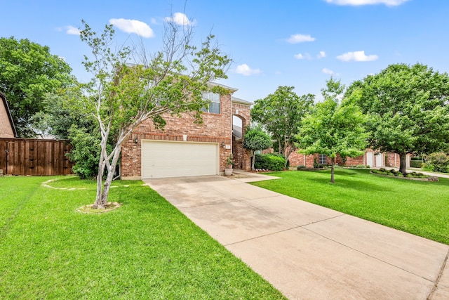 521 Austin Oaks Dr, Grapevine, TX 76051 - view of front facade with an attached garage, driveway, and brick siding