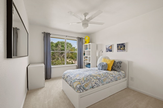 521 Austin Oaks Dr, Grapevine, TX 76051 - bedroom featuring carpet floors, baseboards, and a ceiling fan