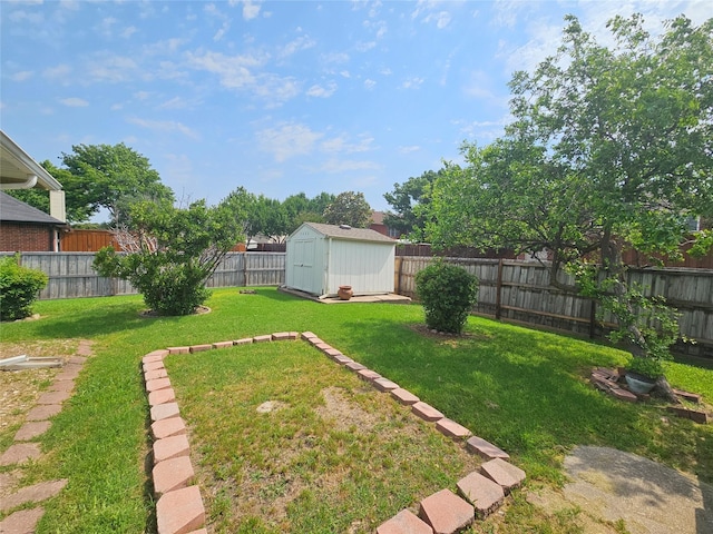 3406 Lake Highlands Dr, Rowlett, TX 75088 - view of yard with a storage unit and an outdoor structure