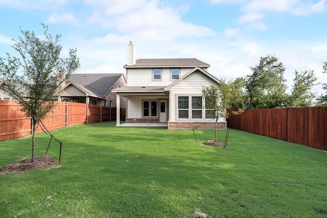 1301 Hickory Ct, Weatherford, TX 76086 - rear view of house featuring a patio area and a chimney