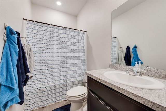 6128 Blacksmith Ave, Fort Worth, TX 76179 - bathroom with vanity and a shower with shower curtain