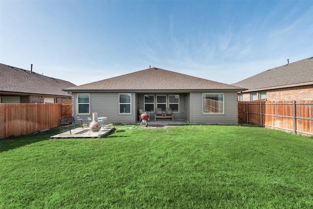 6128 Blacksmith Ave, Fort Worth, TX 76179 - rear view of property featuring a patio area and roof with shingles