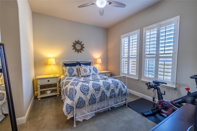 4207 Pearl Crescent Ln, Arlington, TX 76005 - carpeted bedroom featuring baseboards and ceiling fan