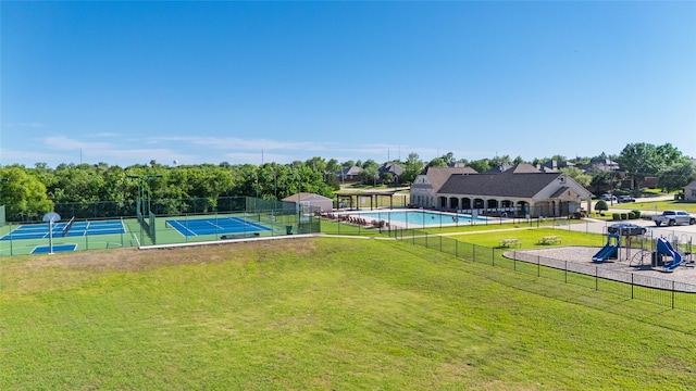 301 Shepherd Ln, Royse City, TX 75189 - view of home's community featuring a tennis court and a swimming pool