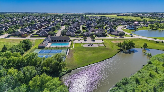 301 Shepherd Ln, Royse City, TX 75189 - aerial view of residential area featuring a large body of water and a pool area