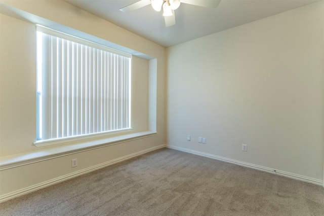 1716 Lake Way Dr, Little Elm, TX 75068 - spare room featuring carpet, ceiling fan, and baseboards