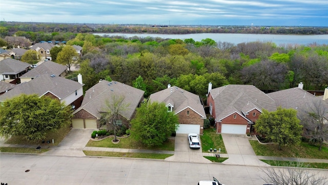 1716 Lake Way Dr, Little Elm, TX 75068 - aerial perspective of suburban area featuring a large body of water