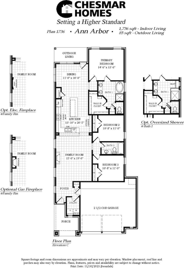 3510 Riley St, Fate, TX 75087 - property floor plan