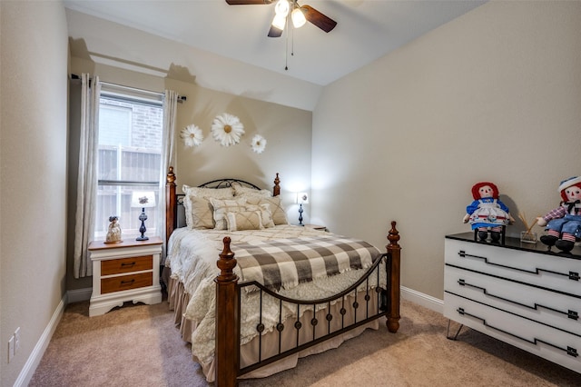 5912 Trail Marker Ct, Fort Worth, TX 76123 - bedroom featuring light carpet, baseboards, and a ceiling fan