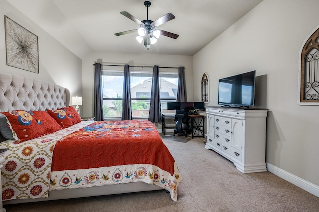 5912 Trail Marker Ct, Fort Worth, TX 76123 - bedroom featuring light carpet, baseboards, and a ceiling fan