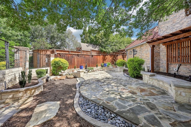 view of patio / terrace featuring a fenced backyard