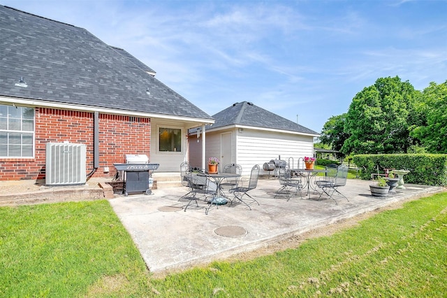 1409 Robyn Rd, Azle, TX 76020 - view of patio featuring cooling unit and a grill