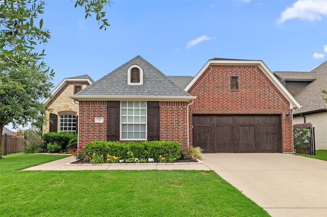 111 Blue Stem Ln, Aledo, TX 76008 - view of front of home featuring concrete driveway, brick siding, roof with shingles, and a garage