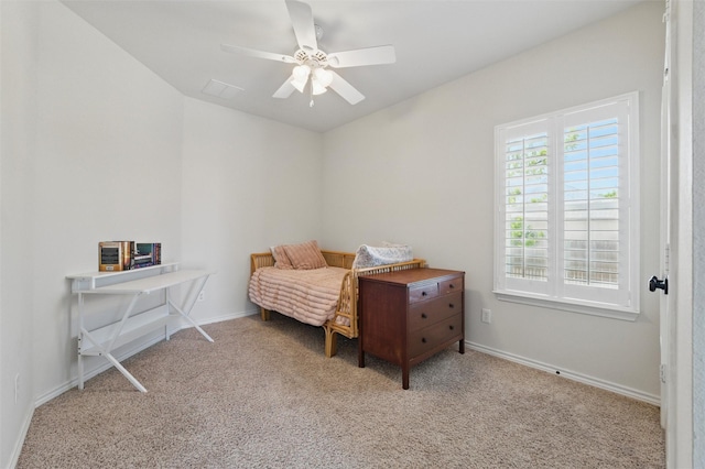 111 Blue Stem Ln, Aledo, TX 76008 - bedroom with carpet flooring, baseboards, and ceiling fan