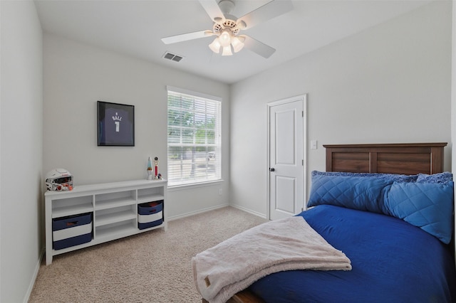 111 Blue Stem Ln, Aledo, TX 76008 - bedroom with baseboards, carpet floors, and a ceiling fan
