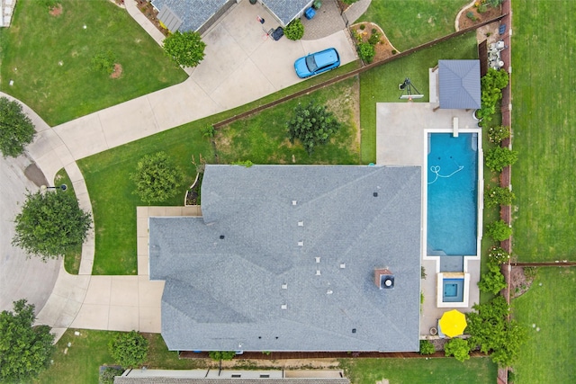 111 Blue Stem Ln, Aledo, TX 76008 - aerial view of a pool