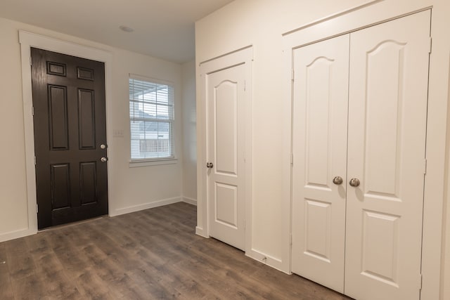 2506 Sun Grove Rd, Melissa, TX 75454 - foyer entrance with dark wood-type flooring and baseboards