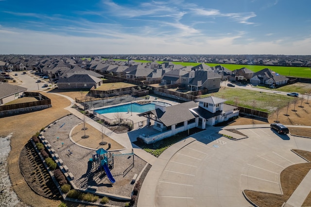 2506 Sun Grove Rd, Melissa, TX 75454 - aerial perspective of suburban area with a pool area