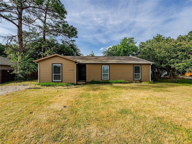 638 Matador Dr, Little Elm, TX 75068 - ranch-style home with a front lawn