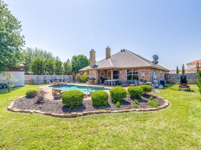 2103 Ridgewood Dr, Bridgeport, TX 76426 - view of swimming pool featuring a patio area and an outbuilding