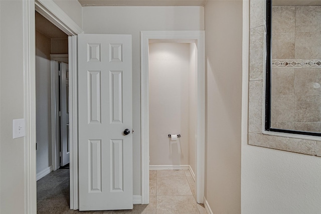 6109 Rayburn Ct, Fort Worth, TX 76133 - hall with light tile patterned floors and baseboards