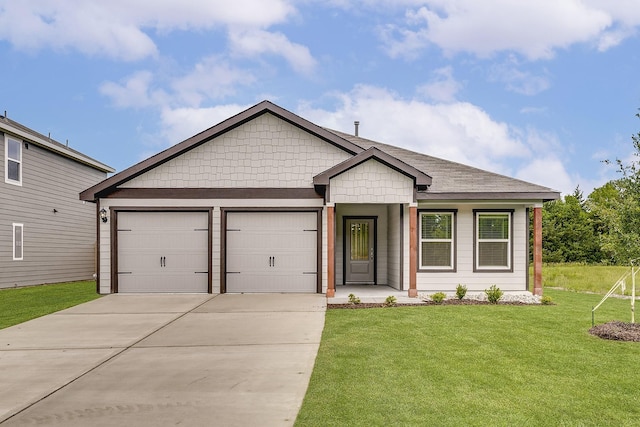 221 Southgate Dr, Terrell, TX 75160 - view of front of property with driveway, an attached garage, and a front lawn
