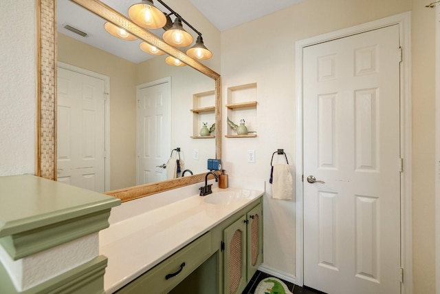bathroom with vanity